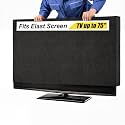 Fanfanwin 75 Inch Black TV Cover for Moving, Scratch Resistant Protector