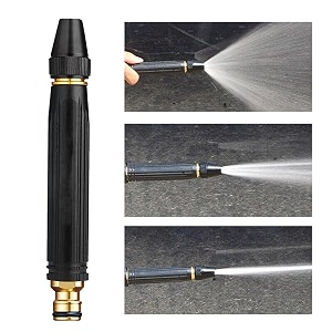 fanhao water spray gun for car wash bike washing gun for 1234 hose pipe high pressure water gun nozzle adjustable car washer gun brass jet water spray nozzle for garden amp window 10 x 2 cm