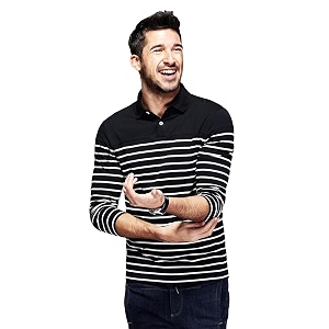 fanideaz Branded Mens Cotton Stripe Polo Full