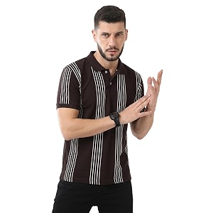 fanideaz Branded Mens Half Sleeve Cotton Striped