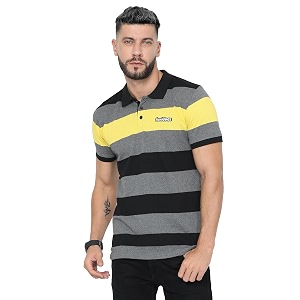 fanideaz Branded Mens Half Sleeve Cotton Striped