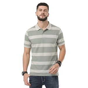 fanideaz Branded Mens Half Sleeve Cotton Striped