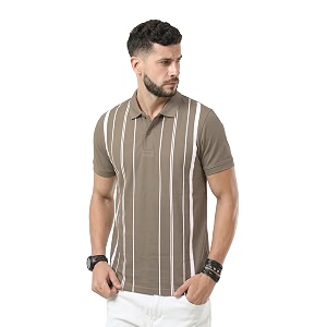 fanideaz Branded Mens Half Sleeve Cotton Striped