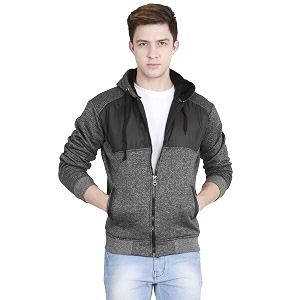 fanideaz Mens Full Sleeve Cotton Fleece Zip