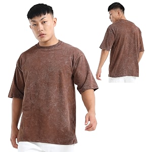 fanideaz Mens 240 GSM Heavy Cotton Acid