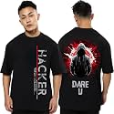 fanideaz Mens Oversized Printed Half Sleeve Branded