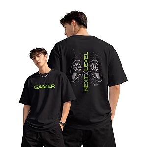 fanideaz Mens Oversized Printed Half Sleeve Branded
