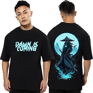 fanideaz Mens Oversized Printed Half Sleeve Branded