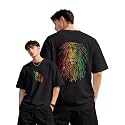 fanideaz Mens Oversized Printed Half Sleeve Branded