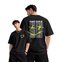 fanideaz Mens Oversized Printed Half Sleeve Branded