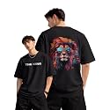fanideaz Mens Oversized Printed Half Sleeve Branded