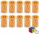 Fanqew pack of 10 tothpick boxes with free cube keyring (Pack of 10)