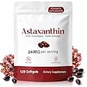 FANSHI Astaxanthin 24mg Supplement, 120 Microalgae Liquid Softgels