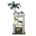 Fantasreen Cat Tree 40'' with Double Hammock & Interactive Toy for Indoor Cats
