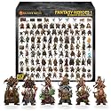 Skinny Minis Acrylic Fantasy Heroes – 113 Flat DND Compatible Miniatures for Tabletop RPG and TTRPGs, Double-Sided Graphics, 2D Figures, 48 Medium and 65 Small Minis for RPG Tabletop Games