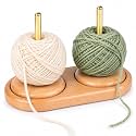 FantasyDay Wood Yarn Holder with Twirling Mechanism Classic, Wooden Spinning Yarn &amp; Thread Holder, Knitting Embroidery, Craft &amp; Sewing Supplies (A015)