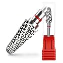 FANTEXY Carbide Nail Drill Bit, 3/32" 5 In 1 Cone Tungsten Fine-F