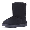 FANTURE Toddler Winter Snow Boots with Zipper,Suede Upper