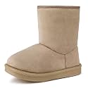 FANTURE Toddler Winter Snow Boots with Zipper,Suede Upper