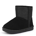 FANTURE Toddler Winter Snow Boots with Zipper,Suede Upper