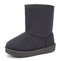 FANTURE Toddler Winter Snow Boots with Zipper,Suede Upper