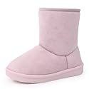 FANTURE Toddler Winter Snow Boots with Zipper,Suede Upper