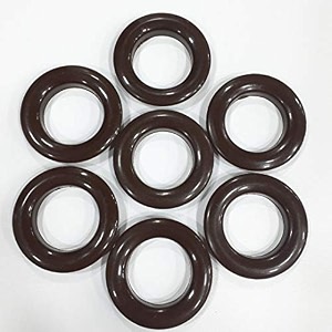 fapbadri curtain eyelet rings with back lock male amp female suitable for a 1 inch pipe colour brown 20 pieces