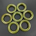 FAPBADRI Curtain Eyelet Rings with Back Lock (Male & Female), Suitable for a 1 inch Pipe, Colour Green, 100 Pieces