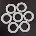 FAPBADRI Curtain Eyelet Rings with Back Lock (Male &amp; Female), Suitable for a 1 inch Pipe, Colour White, 100 Pieces