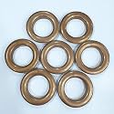 FAPBADRI Curtain Eyelet Rings with Back Lock (Male &amp; Female), Suitable for a 1 inch Pipe, Colour Gold, 20 Pieces