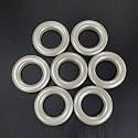 FAPBADRI Curtain Eyelet Rings with Back Lock (Male & Female), Suitable for a 1 inch Pipe, Colour Pearl, 100 Pieces
