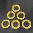 FAPBADRI Curtain Eyelet Rings with Back Lock (Male &amp; Female), Suitable for a 1 inch Pipe, Colour Yellow, 20 Pieces