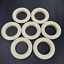 FAPBADRI Curtain Eyelet Rings with Back Lock (Male &amp; Female), Suitable for a 1 inch Pipe, Ivory Colour - 50 Pieces