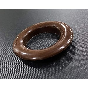 fapbadri curtain eyelet rings with flexi lock suitable for any 1 inch curtain rod - colour brown - 100 pieces