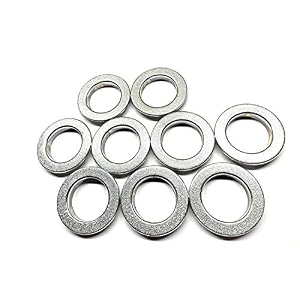 fapbadri curtain eyelet rings with flexi lock suitable for any 1 inch curtain rod - silver textured - 100 pieces