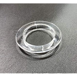 fapbadri curtain eyelet rings with flexi lock suitable for any 1 inch curtain rod - transparent - 20 pieces