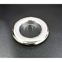 FAPBADRI Curtain Eyelet Rings with Flexi Lock, Suitable for any 1 inch Curtain Rod - Silver Glossy - 50 Pieces