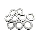 FAPBADRI Curtain Eyelet Rings with Flexi Lock, Suitable for Any 1 inch Curtain Rod - Silver Textured - 20 Pieces