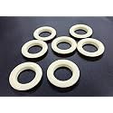 FAPBADRI Curtain Eyelet Rings with Flexi Lock, Suitable for Any 1 inch Curtain Rod - Ivory Colour - 50 Pieces
