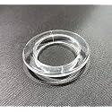 FAPBADRI Curtain Eyelet Rings with Flexi Lock, Suitable for any 1 inch Curtain Rod - Transparent - 20 Pieces