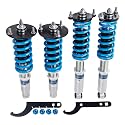 FAPO PS+ Coilovers for Mitsubishi Galant 1994-2003, for Mitsubishi Eclipse 1995-1999, 16 Level Damping Adjustable Height Mono-Tube Lowering Suspension Strut Kits(Blue)