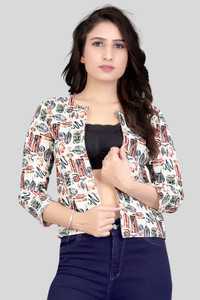 fapparel women jacket style 34th sleeve multicolor shrug