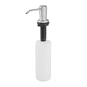 Fapully Commercial Bathroom Brushed Nickel Deck Mount Kitchen Under Sink Liquid Dish Soap and Lotion Dispenser,Countertop in Counter Kitchen Soap Dispenser