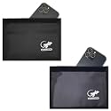 Faraday Bag Anti-Tracking GPS RFID Car Key Signal Blocker Wallet Shielding Pouch Protective Case for Cell Phone Car Key FOB, Data Privacy, Electronic Device Security (2 PACK - BLACK AND GRAY)