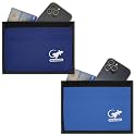 Faraday Bag Anti-Tracking GPS RFID Car Key Signal Blocker Wallet Shielding Pouch Protective Case for Cell Phone Car Key FOB, Data Privacy, Electronic Device Security (2 PACK - BLUES)