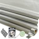 Faraday Fabric 43" W×236" L(Big 6 Yards)+1.18" W×314" L Faraday Tape, Faraday Military Grade Conductive Material