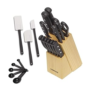 Farberware 22-Piece Kitchen Knife Block Set High