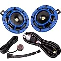 FARBIN Car Horn 12V Loud Motorcycle Horns High/Low with Wiring and Button