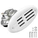 FARBIN Stainless Steel Boat Horn, 12V Marine Horn, Drop‑in Hidden Horn
