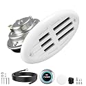 FARBIN Stainless Steel Boat Horn Drop‑in 12V Marine Horn Hidden with Button